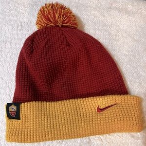 Nike AS Roma Winter Waffle Hat with Pompom - One Size
